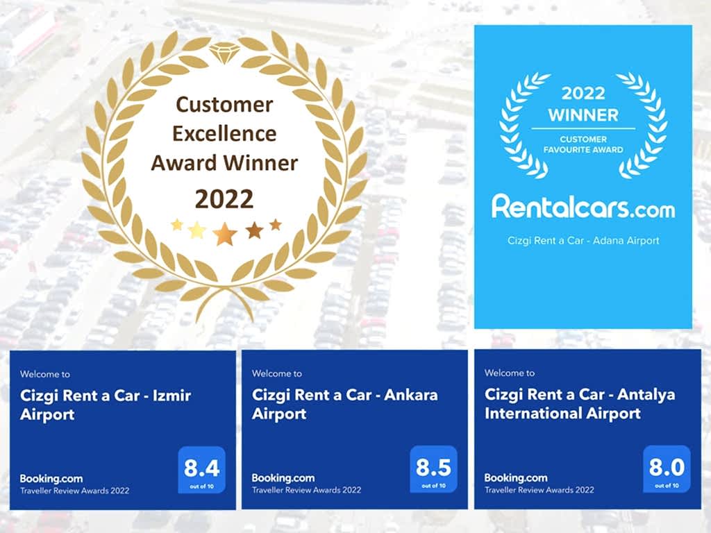 2022 Müşteri Mükemmeliyet Ödülü Cizgi Rent a Car'ın